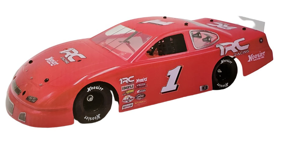 1RC Racing 1/18 Scale Asphalt Late Model Car, Red, RTR