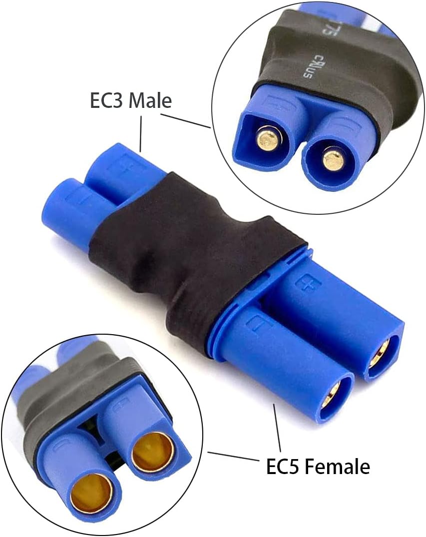 Male EC3 to Female EC5 Battery Adapter