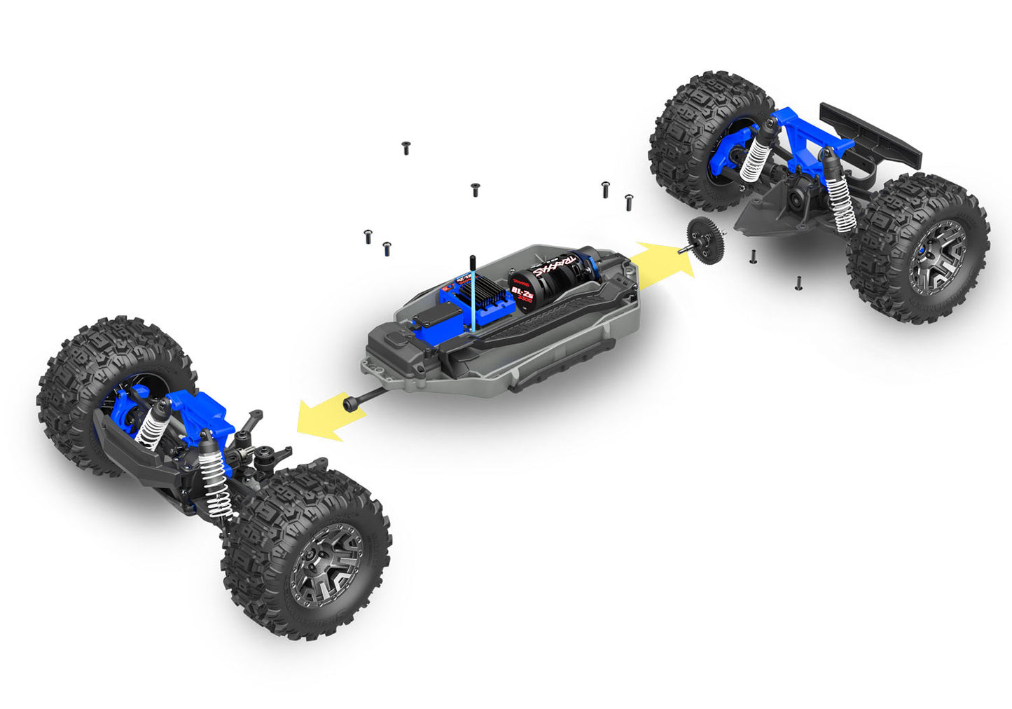 67154-4 Stampede 4X4 BL-2s: 1/10 Scale 4WD Monster Truck Blue