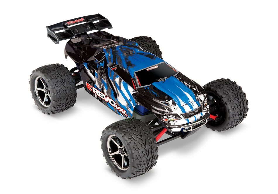 71076-8 Blue 1/16 Scale E-Revo VXL: 4X4 Brushless Monster Truck w/USB-C