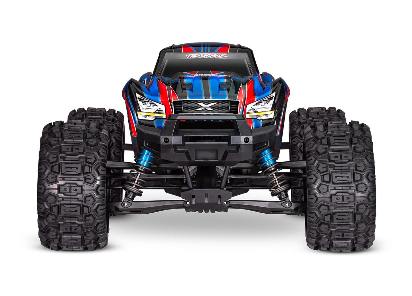 77096-4-BLUE X-MAXX 8s Monster Truck with Belted tires