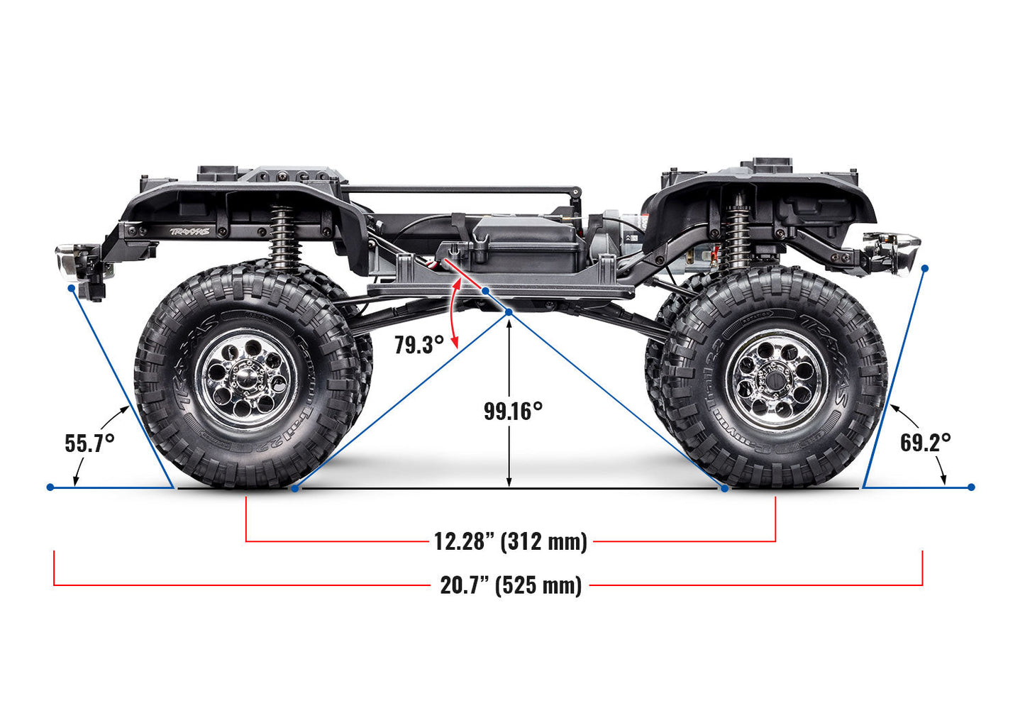 92086-4 TRX-4 Chevrolet K5 Blazer High Trail Edition Blue