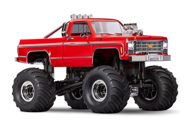 98064-1 TRX-4MT 1/18 Scale Chevrolet K10 Monster Truck Red