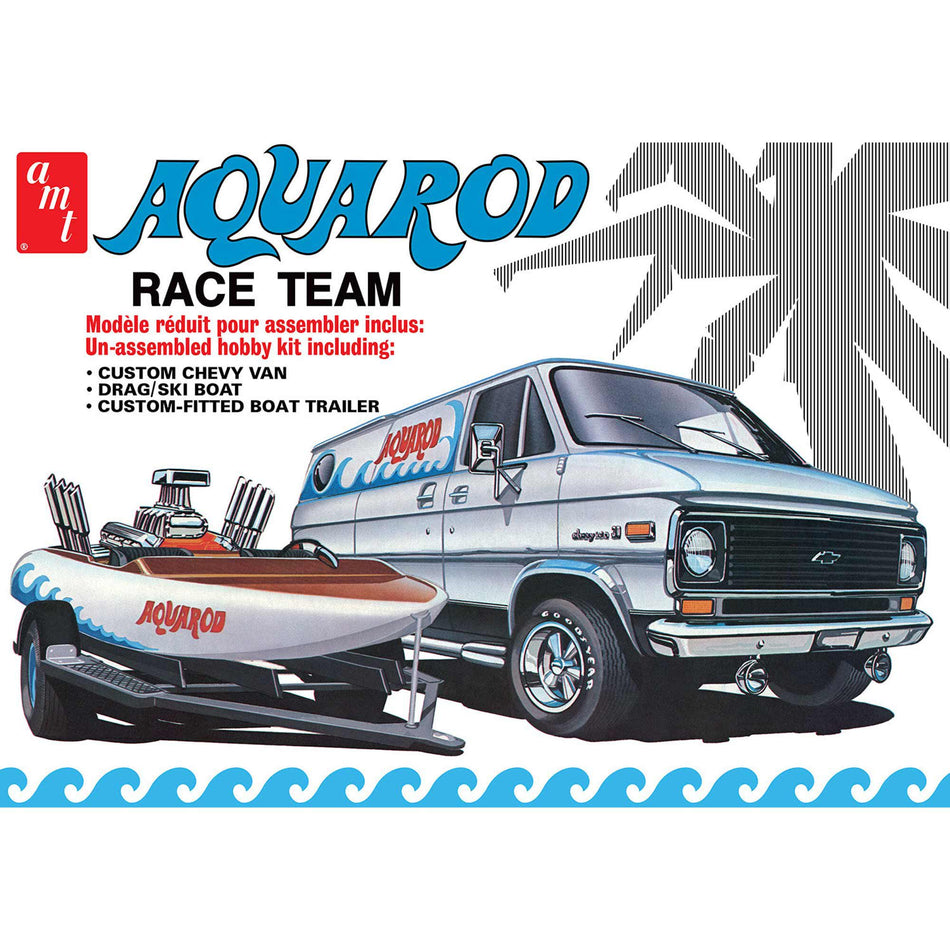 Aqua Rod Race 75' Chevy Van Race Boat Trailer 1/25