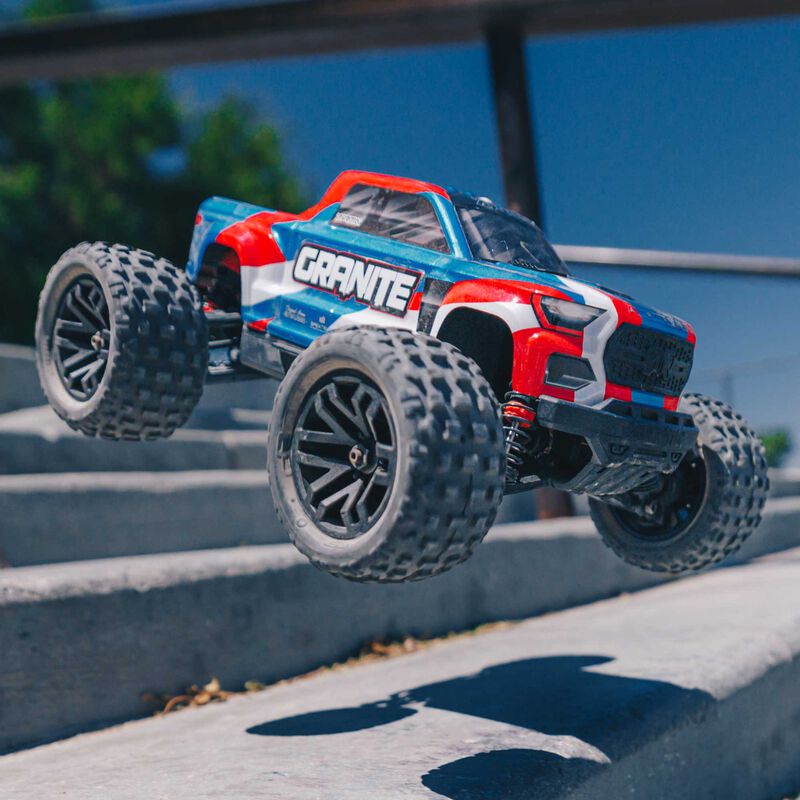 1/18 GRANITE GROM MEGA 380 Brushed 4X4 Monster Truck RTR with Battery & Charger, Blue