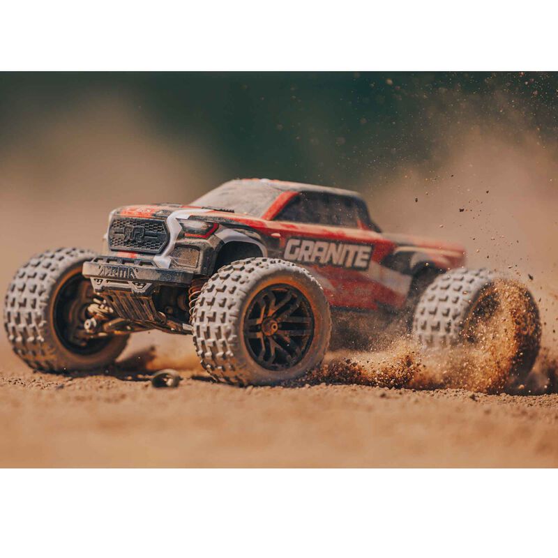 1/18 GRANITE GROM MEGA 380 Brushed 4X4 Monster Truck RTR with Battery & Charger, Red