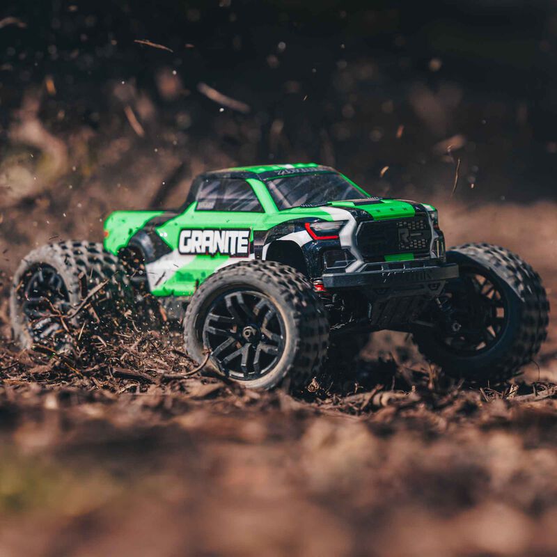 1/18 GRANITE GROM MEGA 380 Brushed 4X4 Monster Truck RTR with Battery & Charger, Green