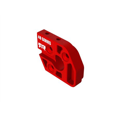 Aluminum Motor Plate 49 Series Red