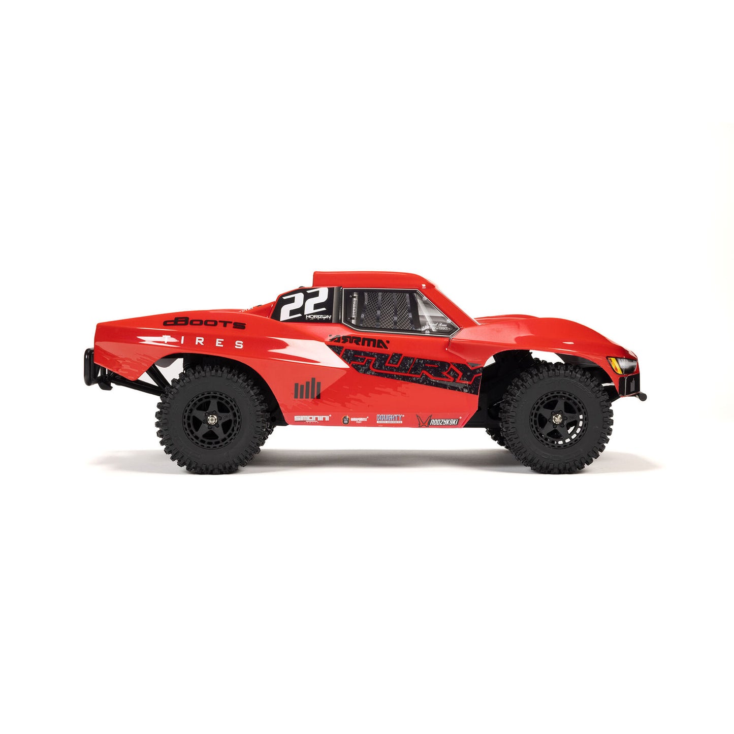 ARRMA 11/10 FURY MEGA 550 2WD Short Course Truck RTR with Battery & Charger, Red