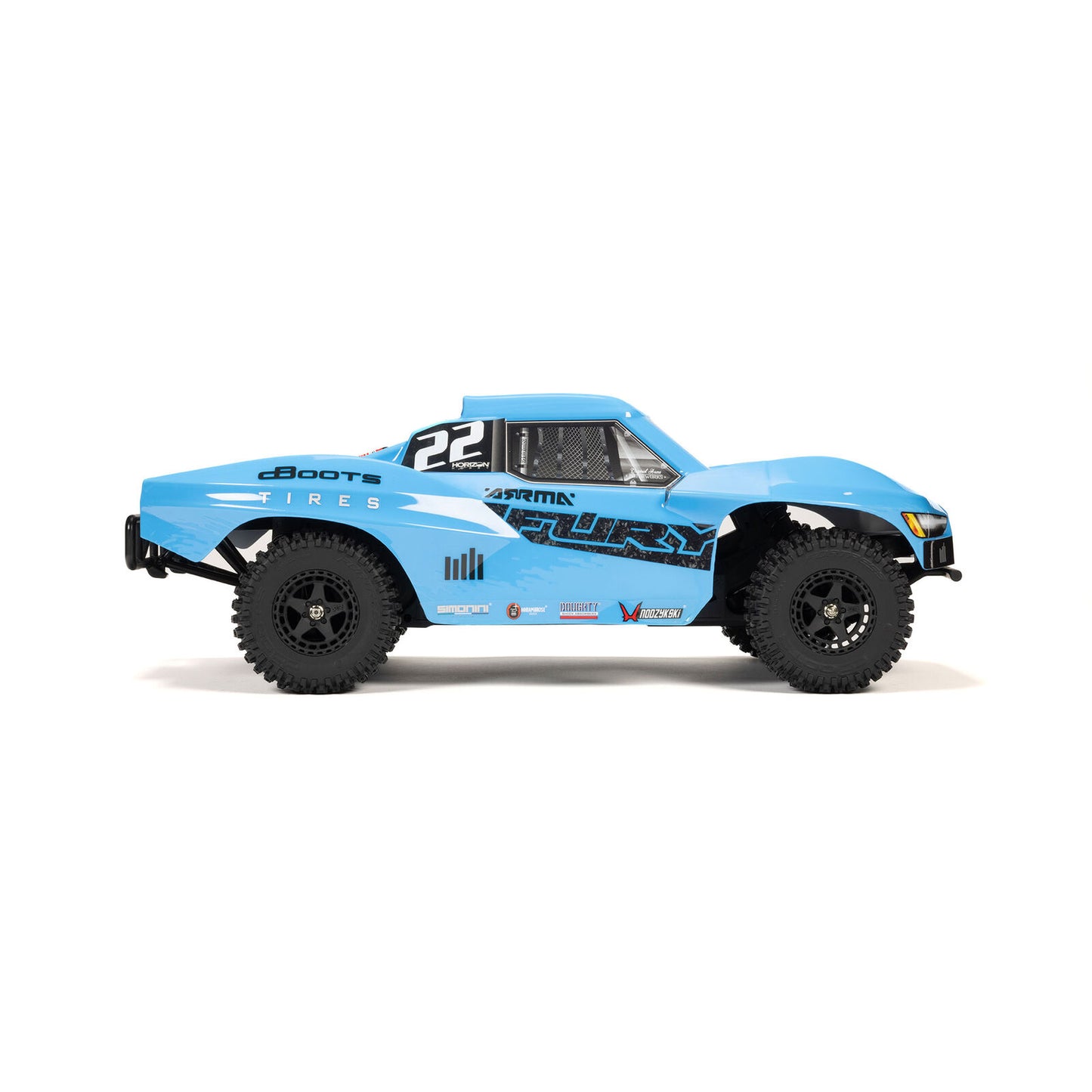 ARRMA 1/10 FURY MEGA 550 2WD Short Course Truck RTR with Battery & Charger, Blue