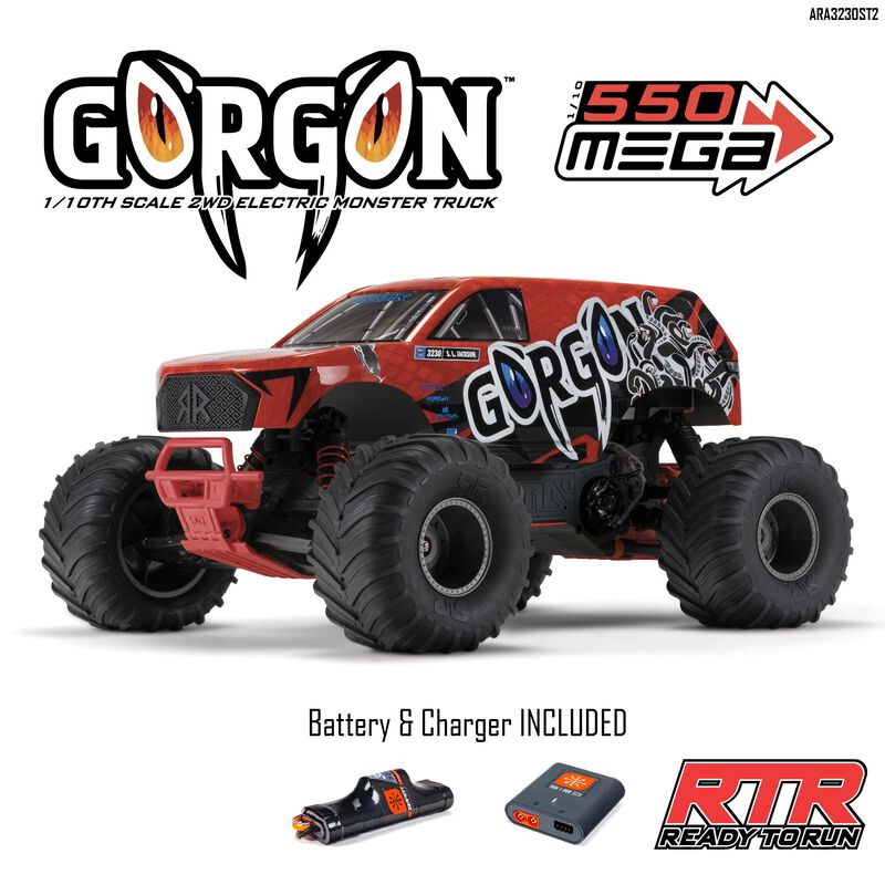 GORGON 2wd MT 1/10 RTR Smart 3300 7C S120 USB Red