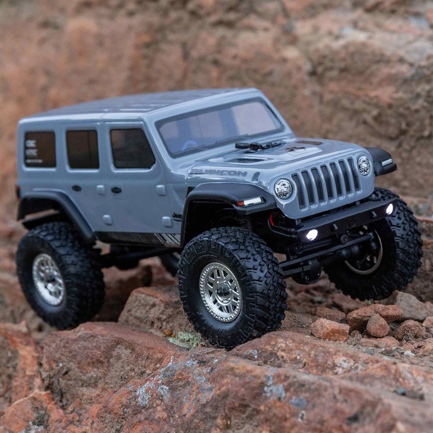 SCX24 2019 Jeep Wrangler JLU CRC, Gray: 1/24 4WD RTR