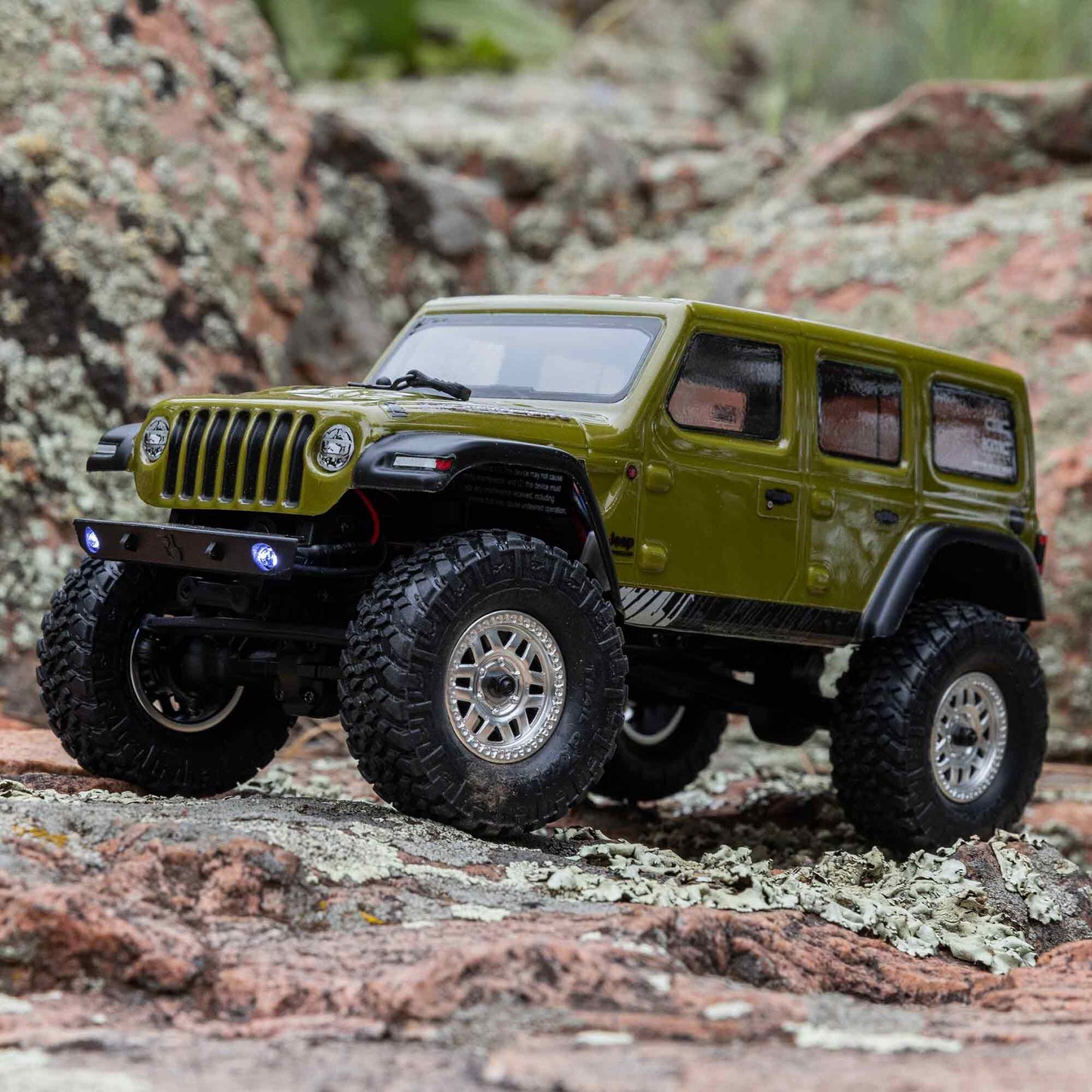 SCX24 2019 Jeep Wrangler JLU CRC, Green: 1/24 4WD RTR