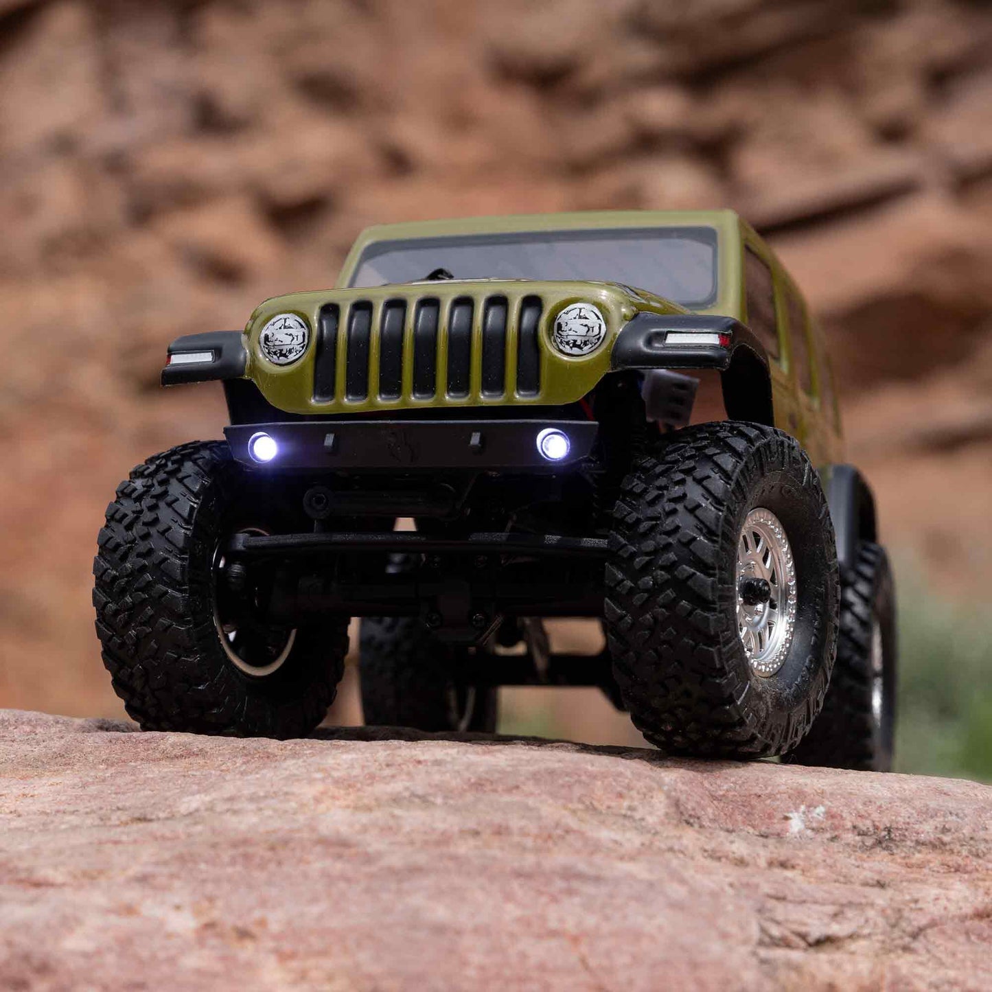 SCX24 2019 Jeep Wrangler JLU CRC, Green: 1/24 4WD RTR