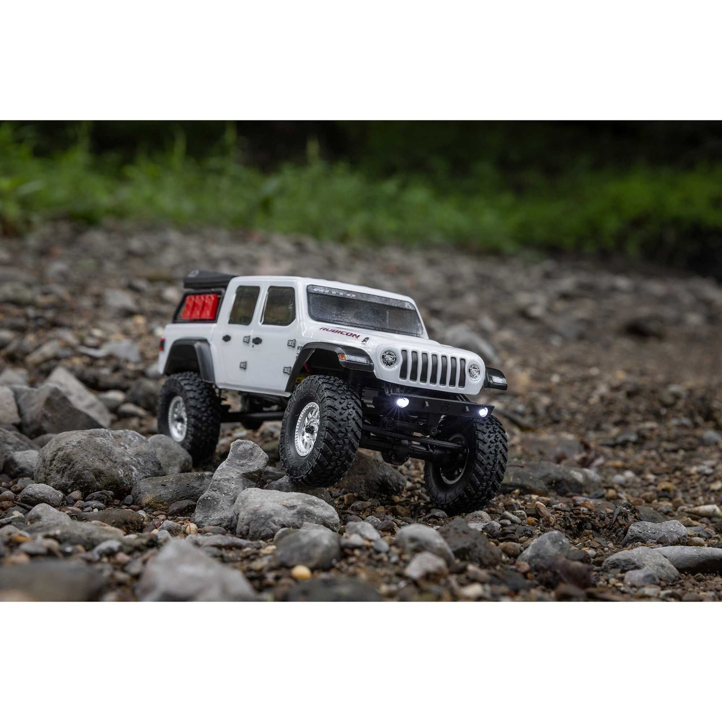 SCX24 Jeep Gladiator 4WD Rock Crawler RTR, White