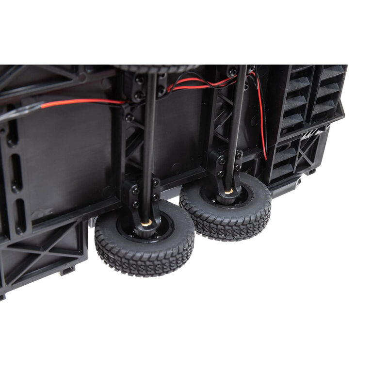 SCX24  1/24th Scale Flat Bed Vehicle Trailer with LED Taillights