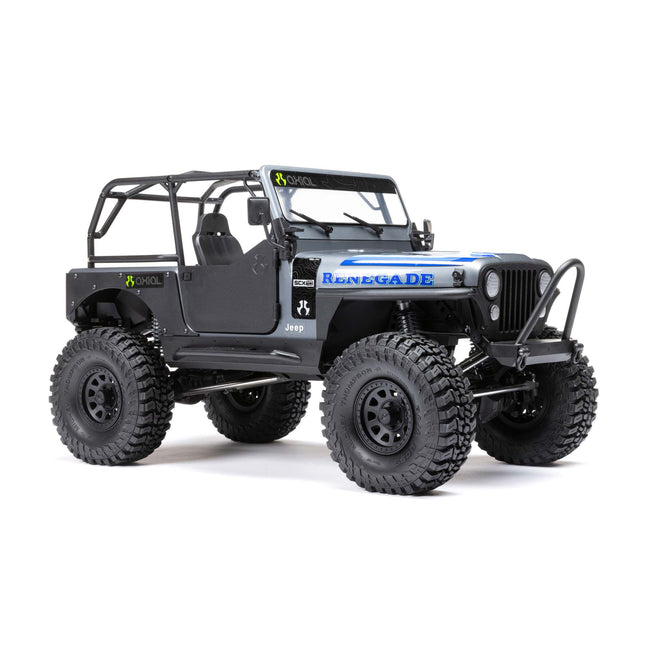 Axial 1/10 SCX10 III Jeep CJ-7 4WD Brushed RTR, Grey