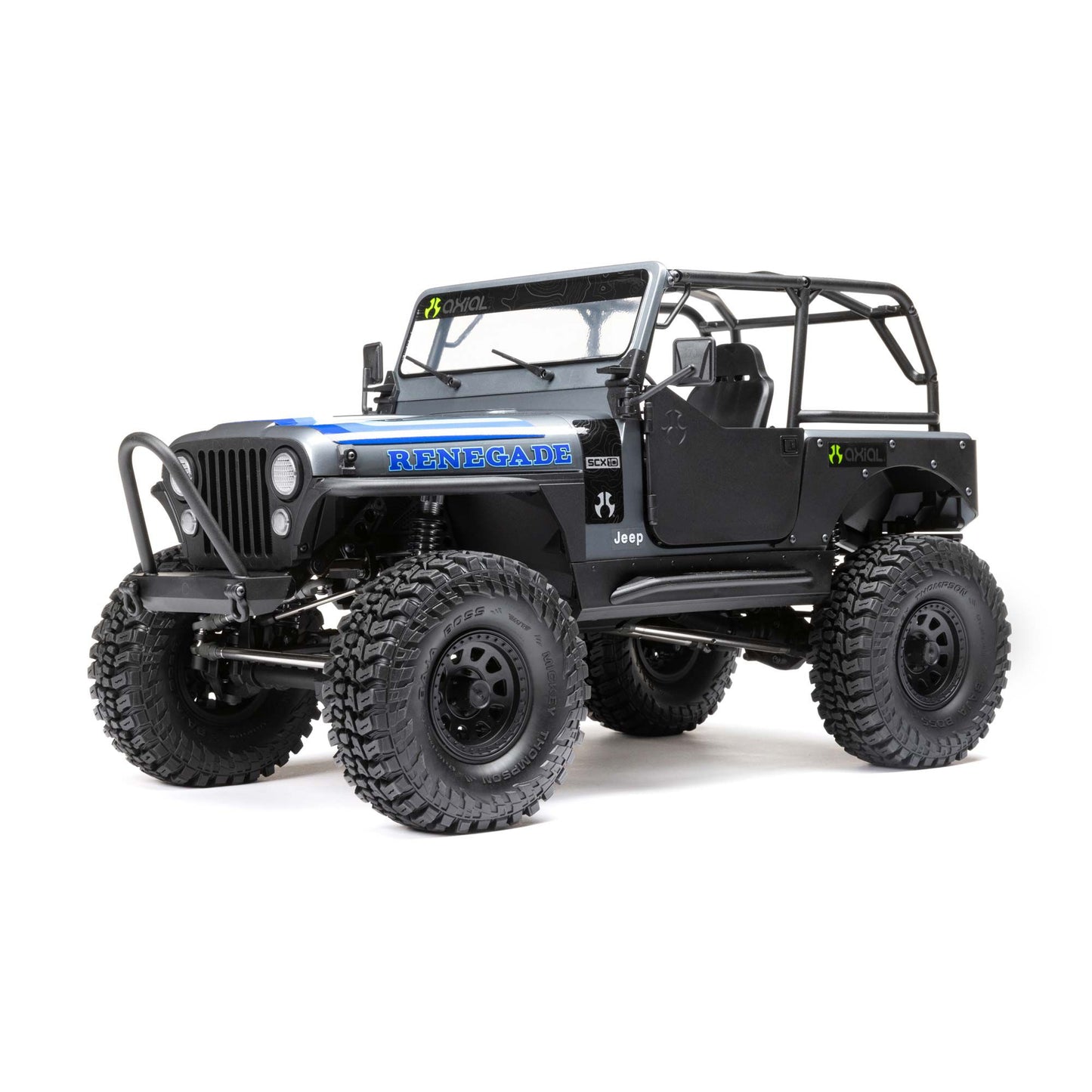 Axial 1/10 SCX10 III Jeep CJ-7 4WD Brushed RTR, Grey