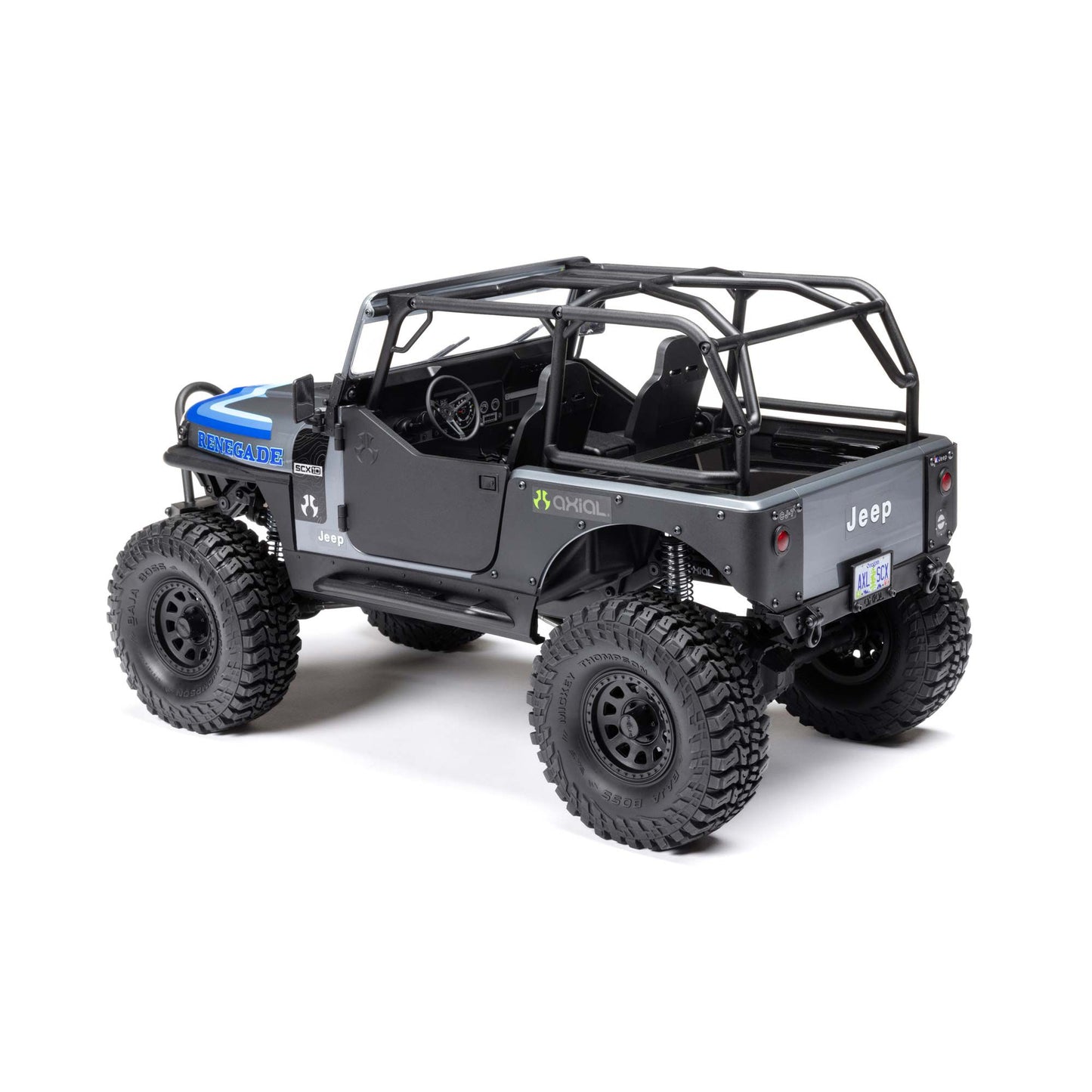 Axial 1/10 SCX10 III Jeep CJ-7 4WD Brushed RTR, Grey