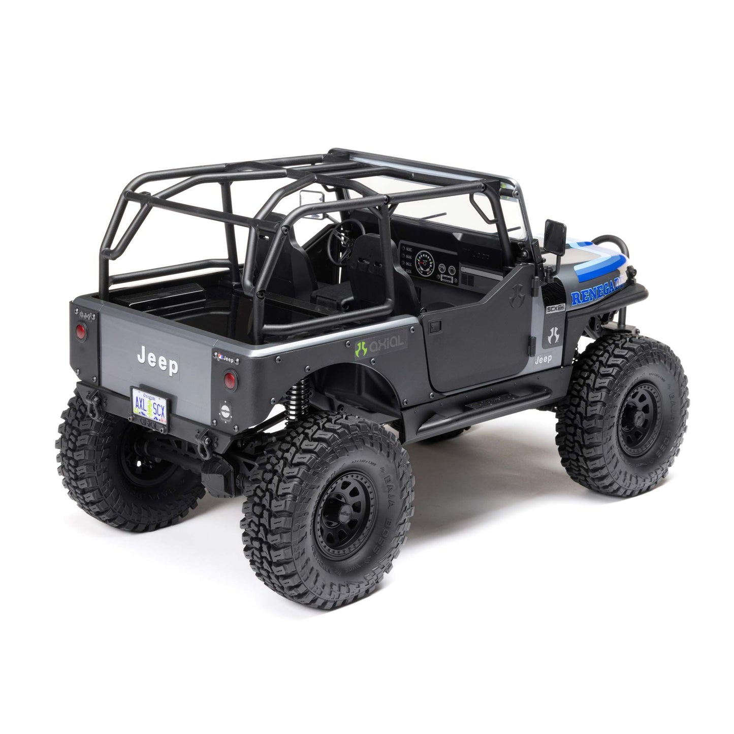 Axial 1/10 SCX10 III Jeep CJ-7 4WD Brushed RTR, Grey