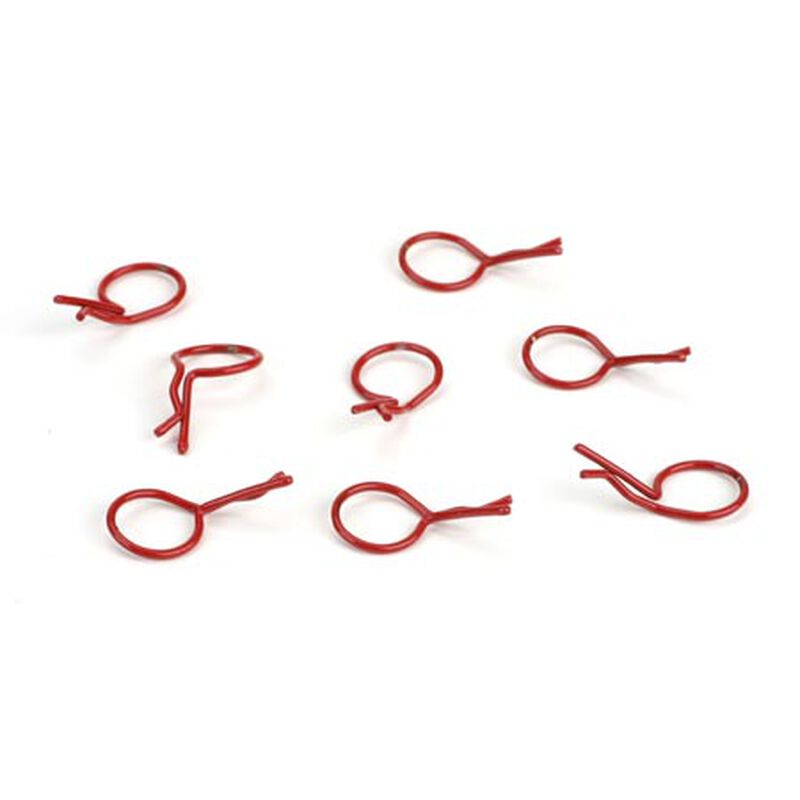 Dynamite Bent Body Clips (Red) (8)