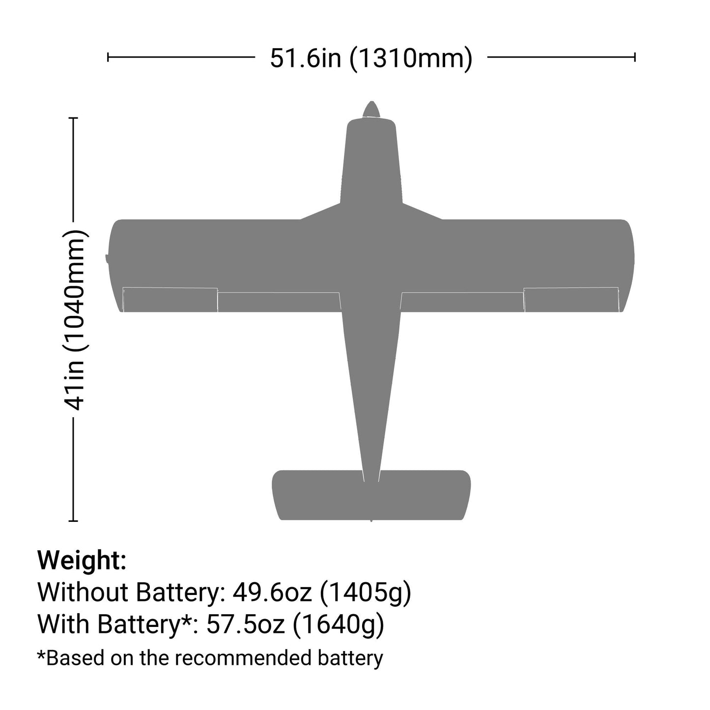 E-flite Cherokee 1.3M Blue BNF Basic AS3X and SAFE Select