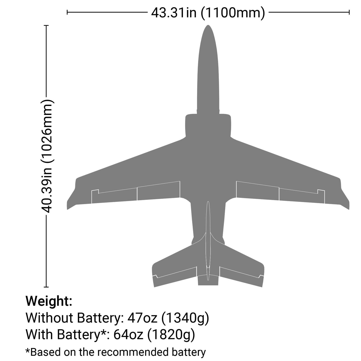 Viper 70 EDF Jet BNF Basic w/ AS3X and SAFE Select