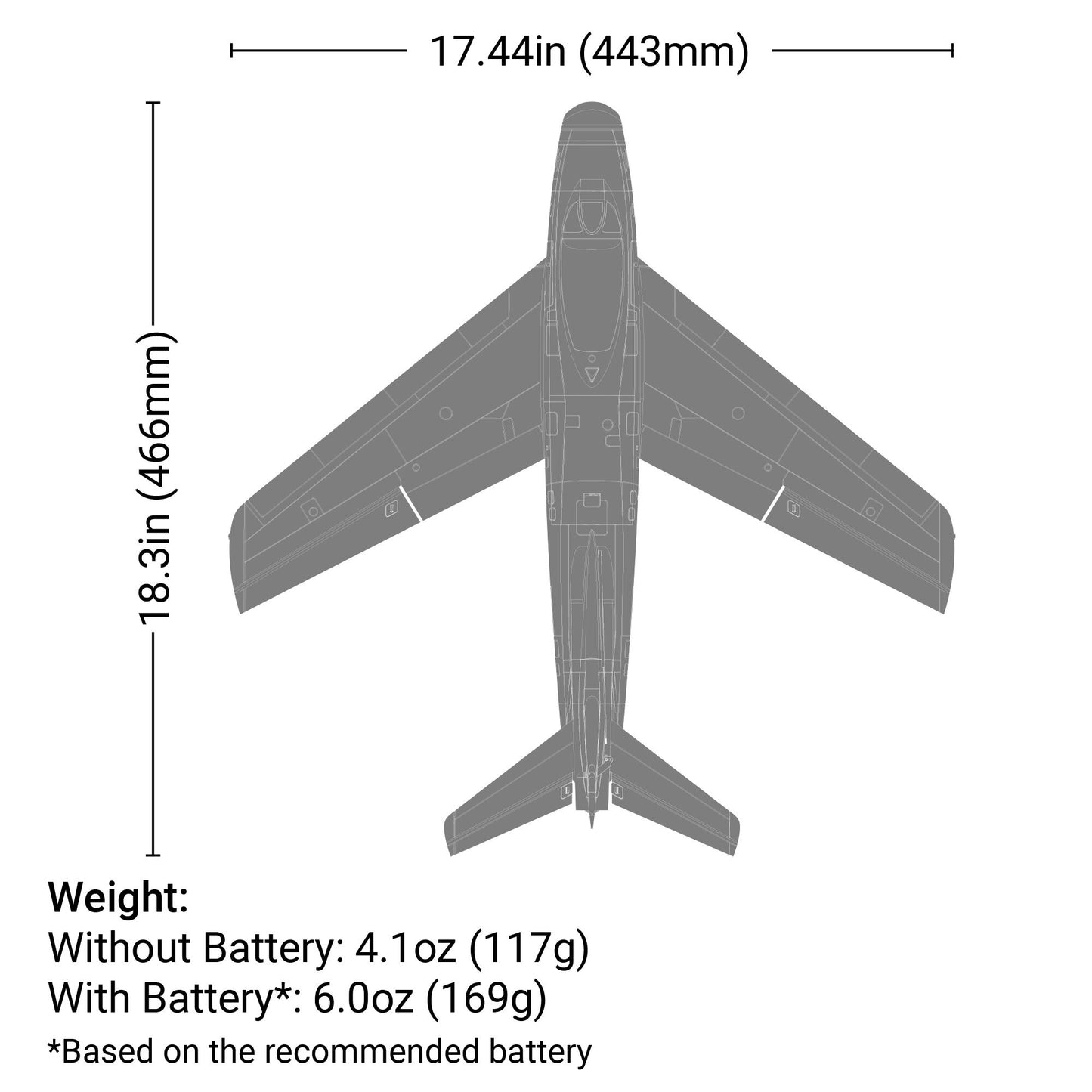 UMX F-86 Sabre 30mm EDF BNF Basic