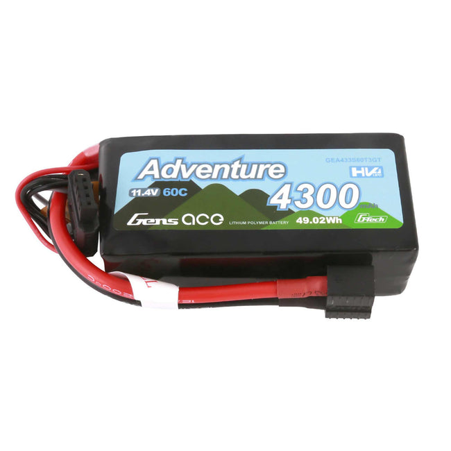 11.4V 4300mAh 3S 60C G-Tech Smart Lipo: Universal