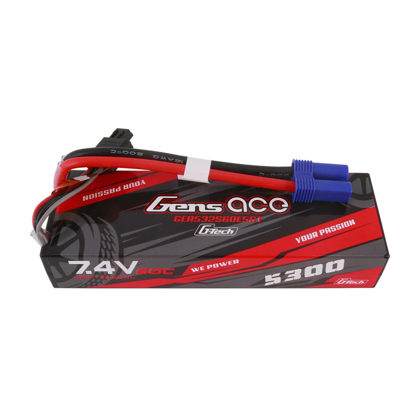 7.4V 5300mAh 2S 60C G-Tech Smart Lipo: EC5