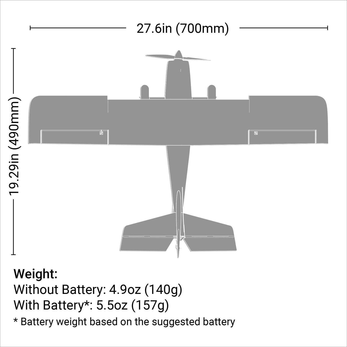 HobbyZone Apprentice STOL S 700 RTF with AS3X/SAFE