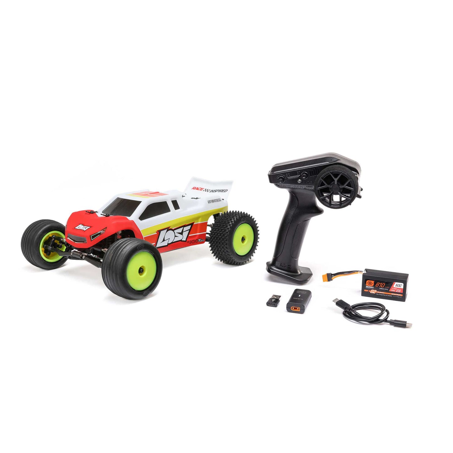 Losi Mini T 2.0 Brushless V2 RTR, Red