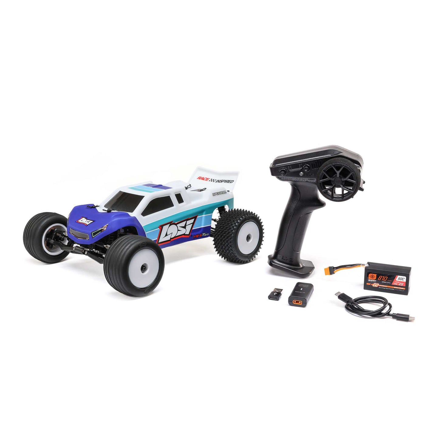 Losi Mini T 2.0 Brushless V2 RTR, Blue