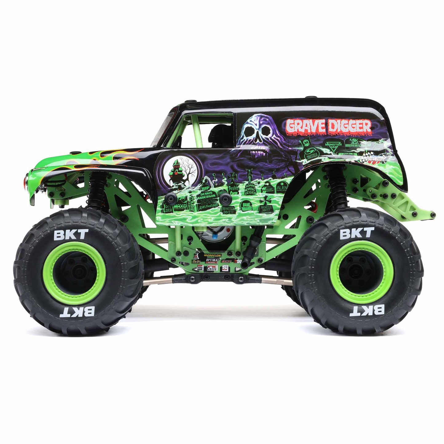 Losi 1/18 Mini LMT 4WD Grave Digger Monster Truck Brushed RTR