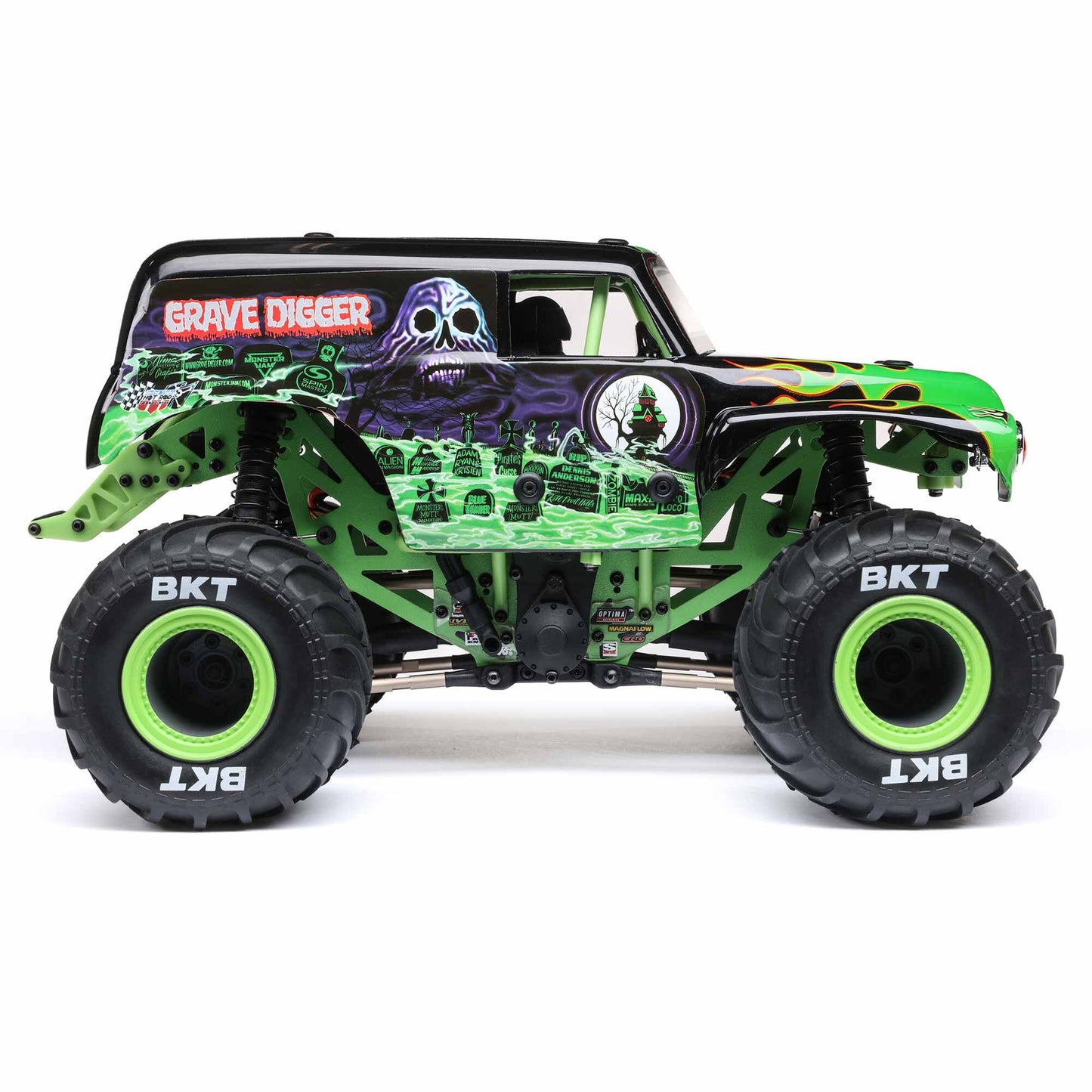 Losi 1/18 Mini LMT 4WD Grave Digger Monster Truck Brushed RTR