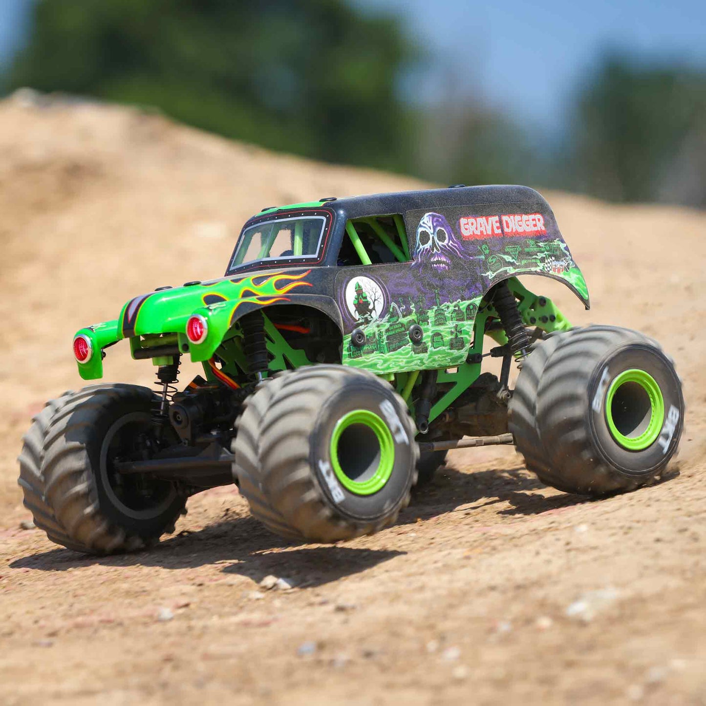 Losi 1/18 Mini LMT 4WD Grave Digger Monster Truck Brushed RTR