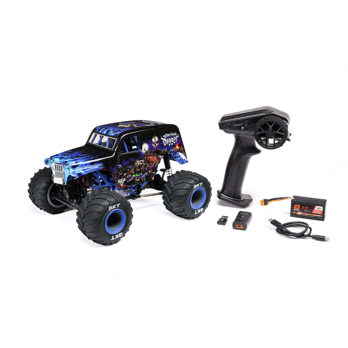 Losi 1/18 Mini LMT 4WD Son Uva Digger Monster Truck Brushed RTR