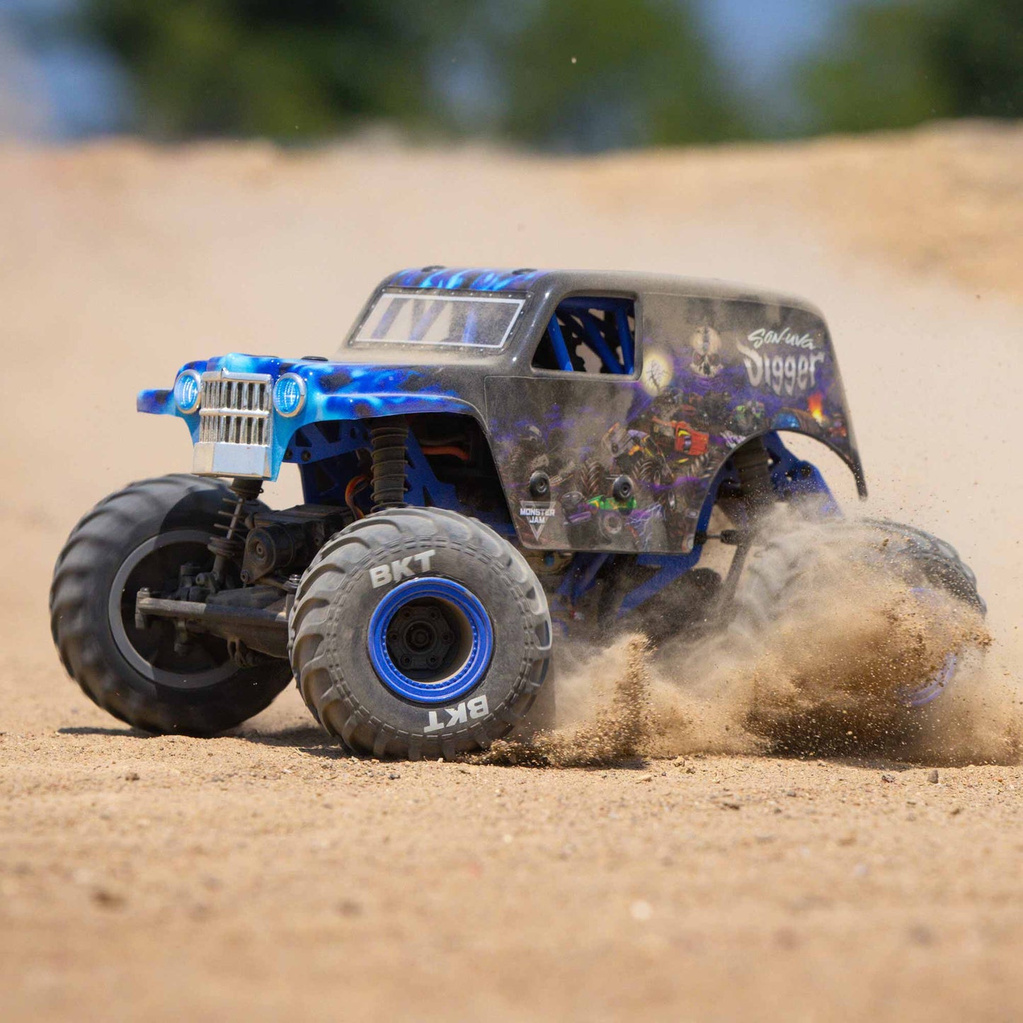 Losi 1/18 Mini LMT 4WD Son Uva Digger Monster Truck Brushed RTR