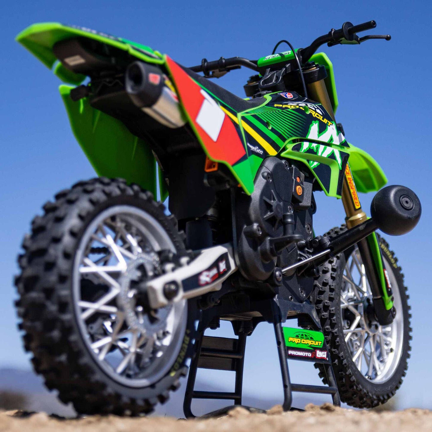 Losi 1/4 Promoto-MX Motorcycle RTR with Battery and Charger, Pro Circuit Green