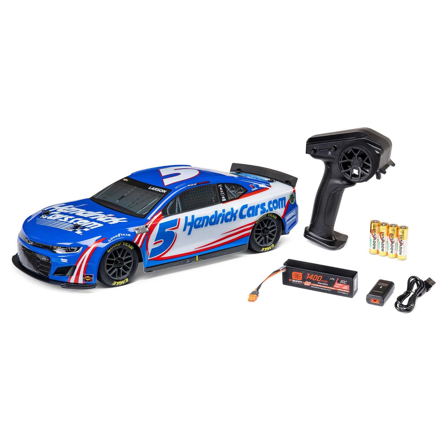 Losi 1/12  NASCAR AWD RC Racecar, Kyle Larson No. 5 HendrickCars.com 2024 Chevrolet ZL1 Camaro