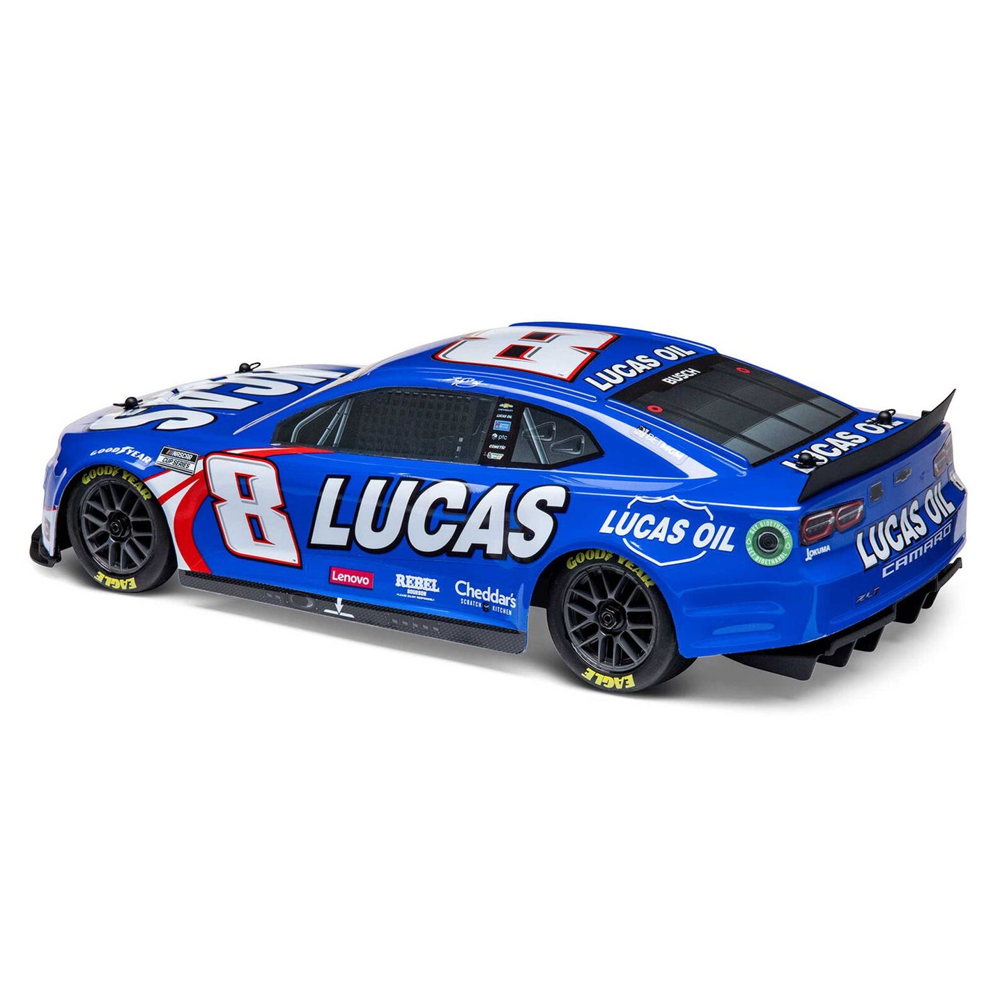 Losi 1/12 NASCAR AWD RC Racecar, Kyle Busch No. 8 Lucas Oil 2024 Chevrolet ZL1 Camaro