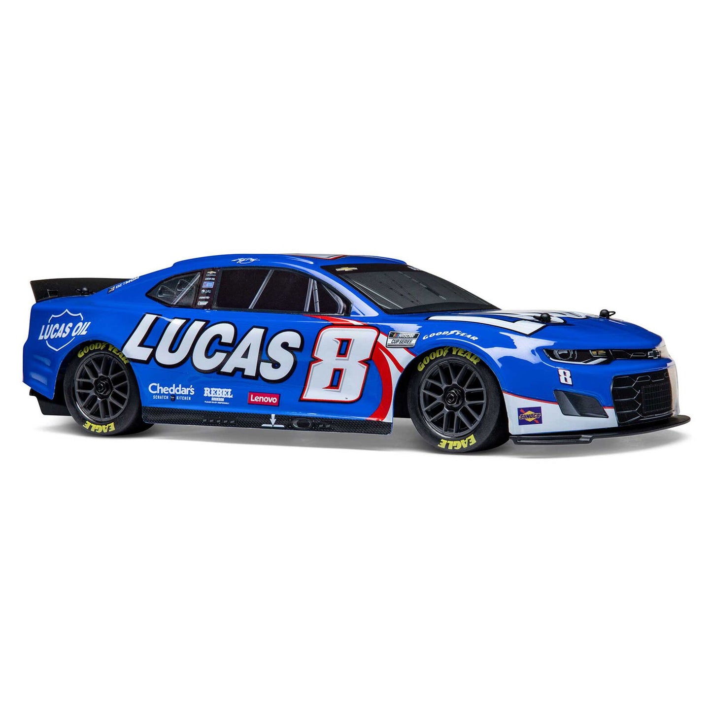 Losi 1/12 NASCAR AWD RC Racecar, Kyle Busch No. 8 Lucas Oil 2024 Chevrolet ZL1 Camaro