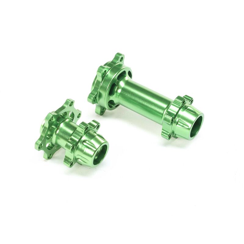 Losi Aluminum Hub Set, Machined, Green: Promoto-MX