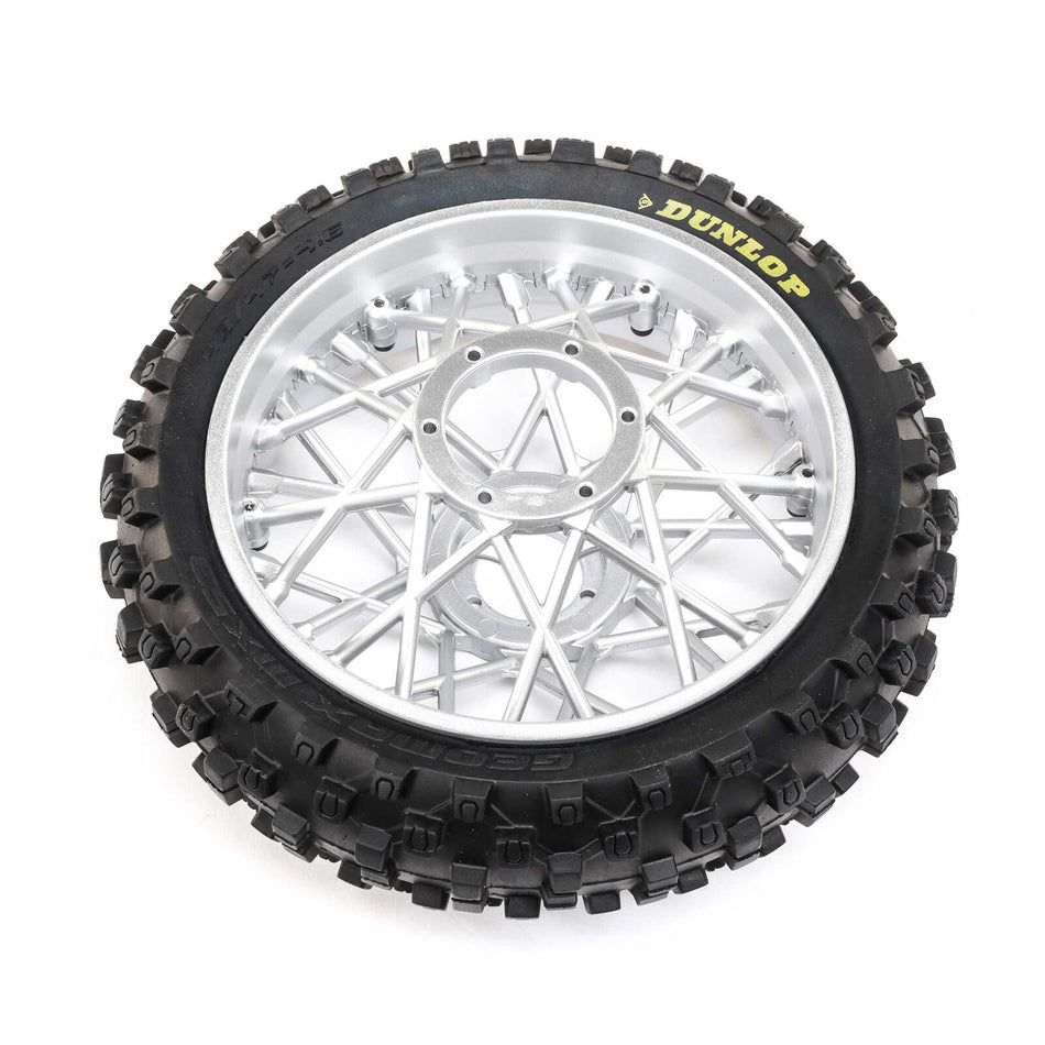 Dunlop MX53 Rear Tire Mounted, Chrome: PM-MX