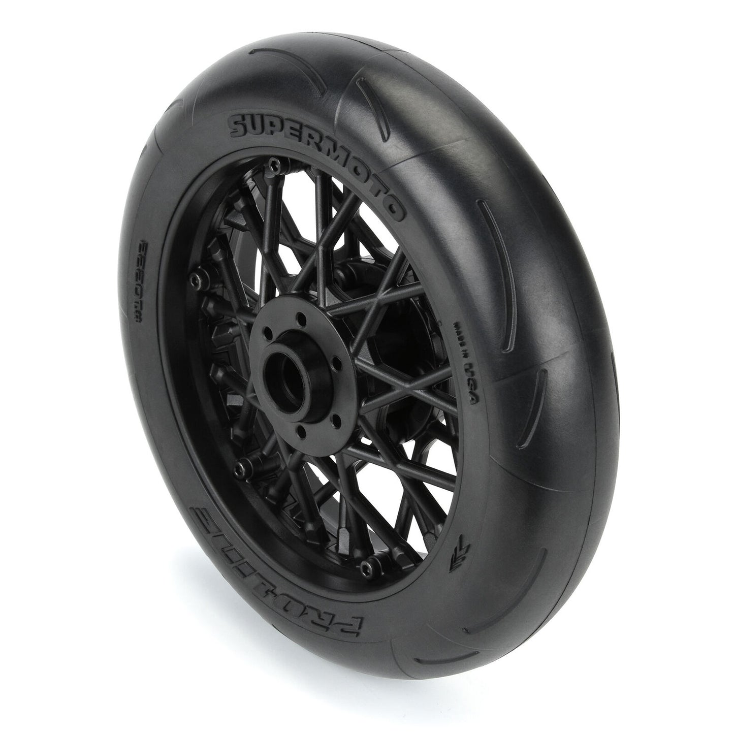 ProLine 1/4 Supermoto S3 Motorcycle Front Tire MTD Black (1): PROMOTO-MX