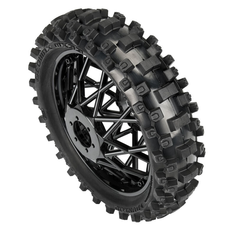 Dunlop Geomax MX33 V2 Bead CR4 Rear Tire MTD Bullyspoke Black: Promoto-MX