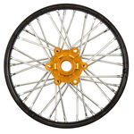 1/4 Pro-Spec Aluminum V2 Bead Front Wheel, Assembled, Black/Gold: Promoto-MX