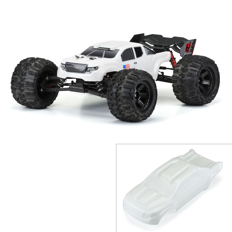 1/8 Pro-Line Pre-Cut Brute Bash Armor White Body: ARRMA® Kraton 6S