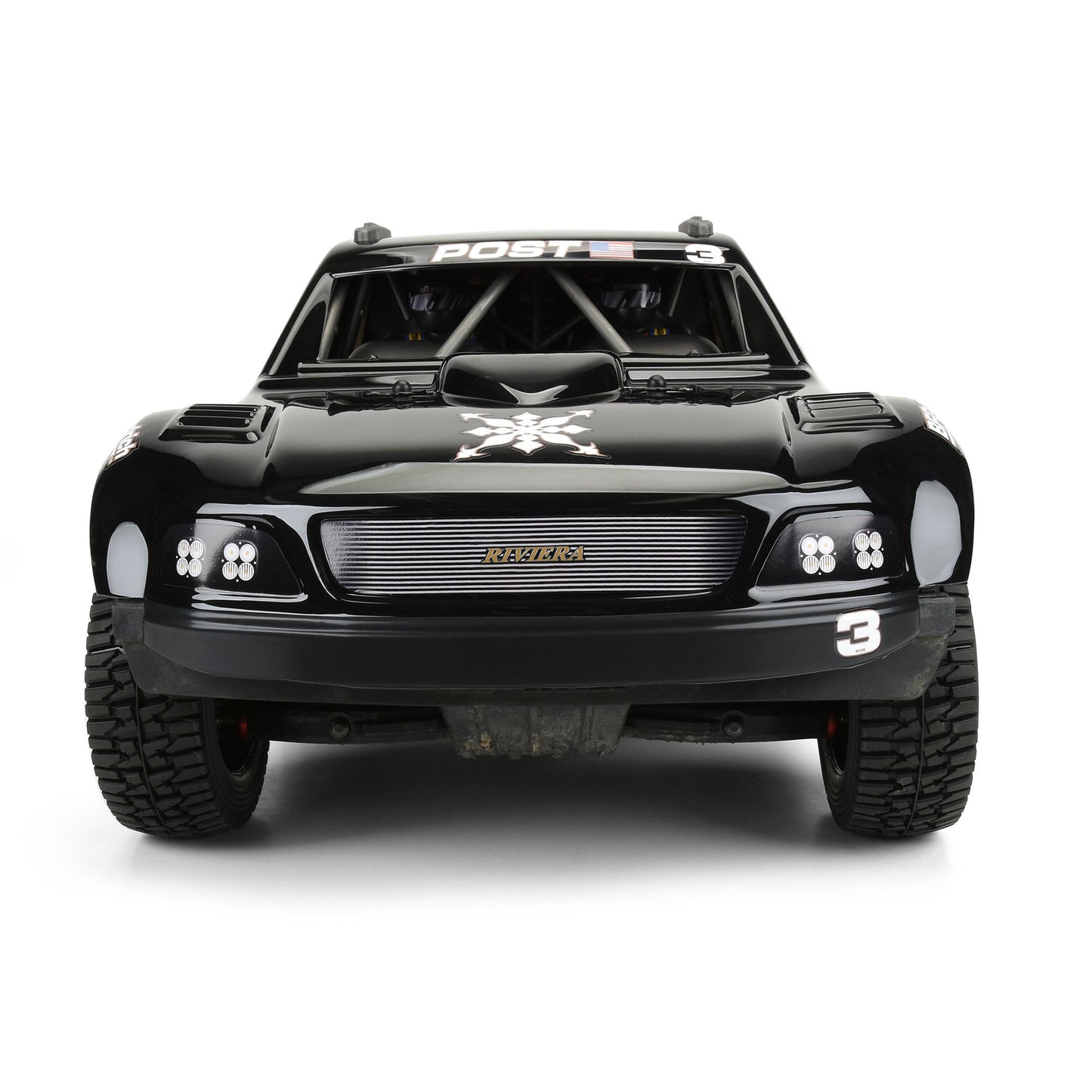 Pre-Cut 1997 Ford F-150 Trophy Truck “Riviera Edition” Tough Color (Black) Body for ARRMA Mojave 6S