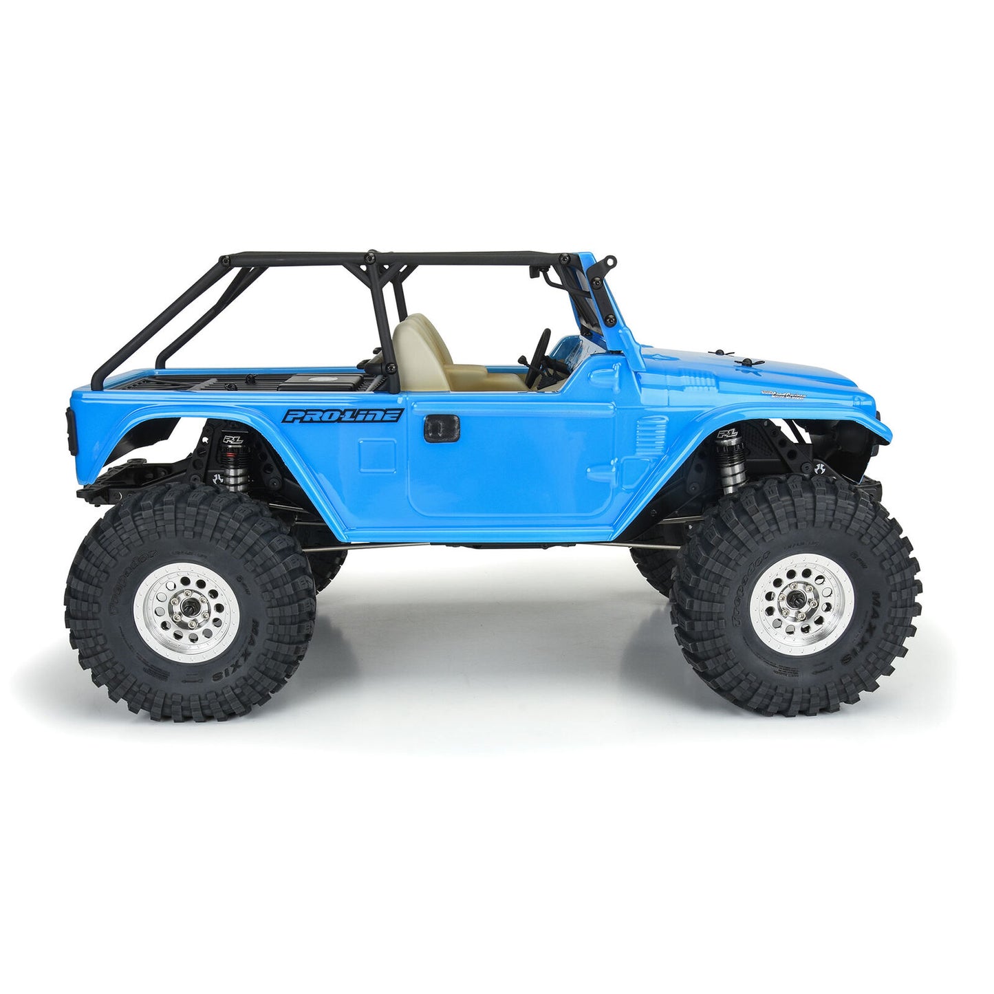 1979 Toyota Land Cruiser FJ40 Clear Body with Trail Cage & Scale Molded Accessories for 12.3"" (313mm) Wheelbase Scale Crawlers